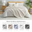 Jeté réversible en tricot de chenille doux tissé gaufré pour canapé, lit et salon-110976136-110976945
