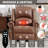 Heat Massage Manual Recliner Chair With Rocker And Swivel In Fabric For Living Room-1745988459