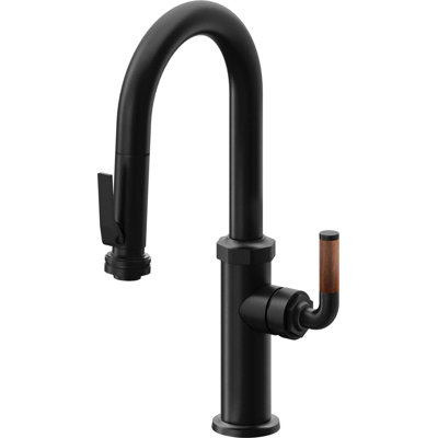 Pull-Down Prep/Bar Faucet With Squeeze Sprayer