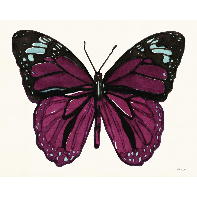 Papillon 6 - Impression sur toile tendue, H 12 po x l 16 po