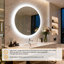 Round Lighted Wall Mounted Bathroom Mirror-1285206703