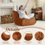Fauteuil d'appoint luxueux avec coussins capitonnés-1738985714
