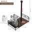 Metal and Solid Wood Paper Towel Holder