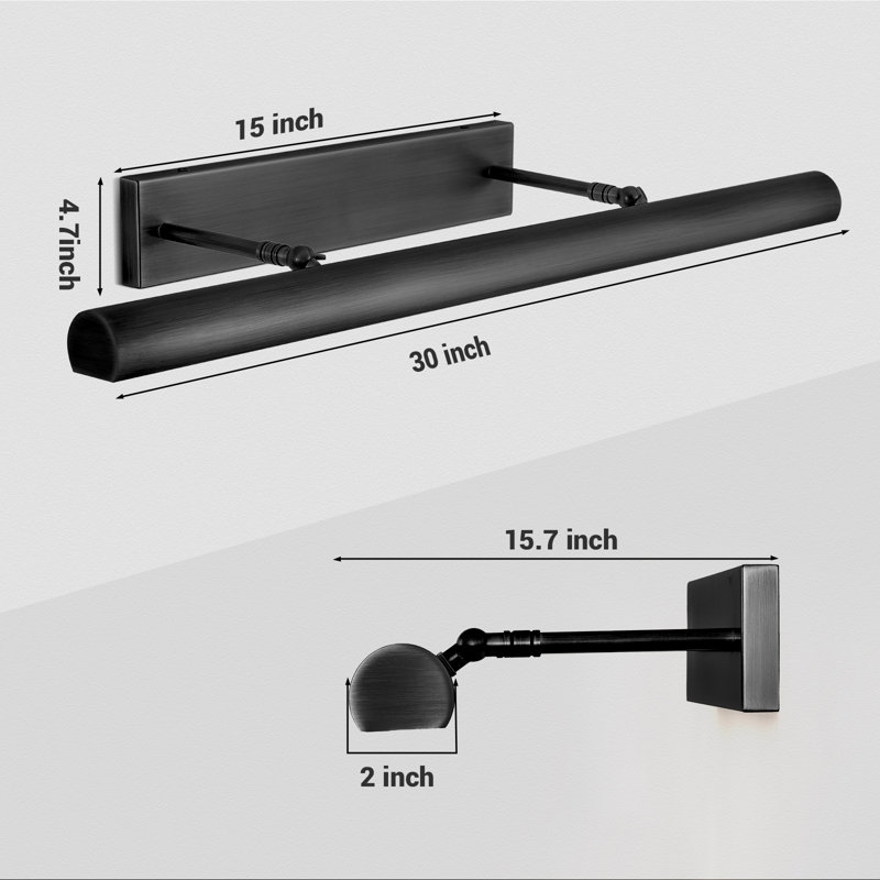 30" Dimmable Wall Sconce Picture Light（Bulbs Included）