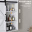 Armoire murale Najibah l 22,75 po x H 24,5 po avec porte de grange coulissante et tablette réglable