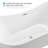 Vanity Art 59" Freestanding Acrylic Soaking Bathtub with Center Drain - White-128497823