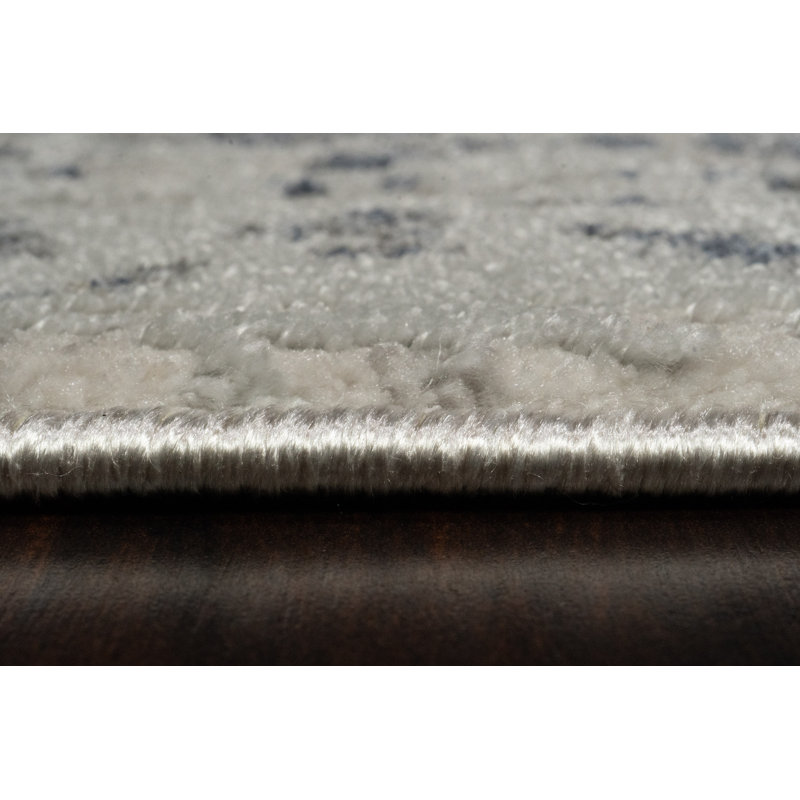 Tapis gris / bleu Felda, Tapis de couloir : 2 pi 2 po x 7 pi 7 po