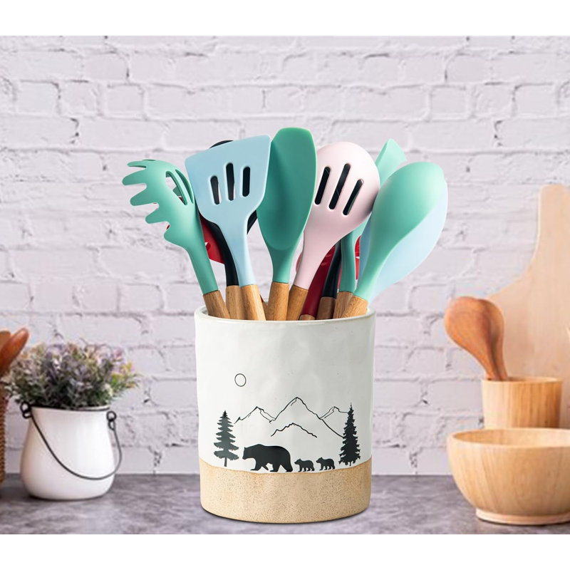 Bear Ceramic Kitchen Countertop Tableware