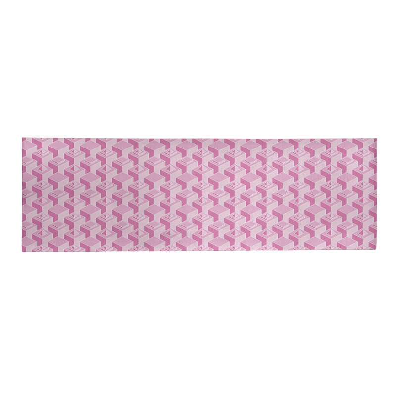 Tapis rose pâle/rose skyscrapers classic, Tapis de couloir 2 pi 5 po x 8 pi
