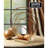 7.08'' H Metal Hoop Tabletop Tealight Holder with Glass Hurricane, Bronze Finish for Christmas Decor