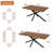 Rectangle Dining Room Table, 59.1''-78.7'' Extendable Dining Table For 6-8 Person With Hidden Storage-114286526