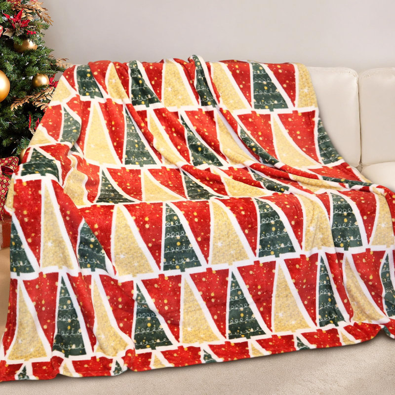 Couverture pour grand lit GOGREEN Cozy, Rouge, Très grand lit