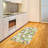 Yellow Flower High Density Long Fiber Poly Threads Decorative Area Rug Carpet-42030791