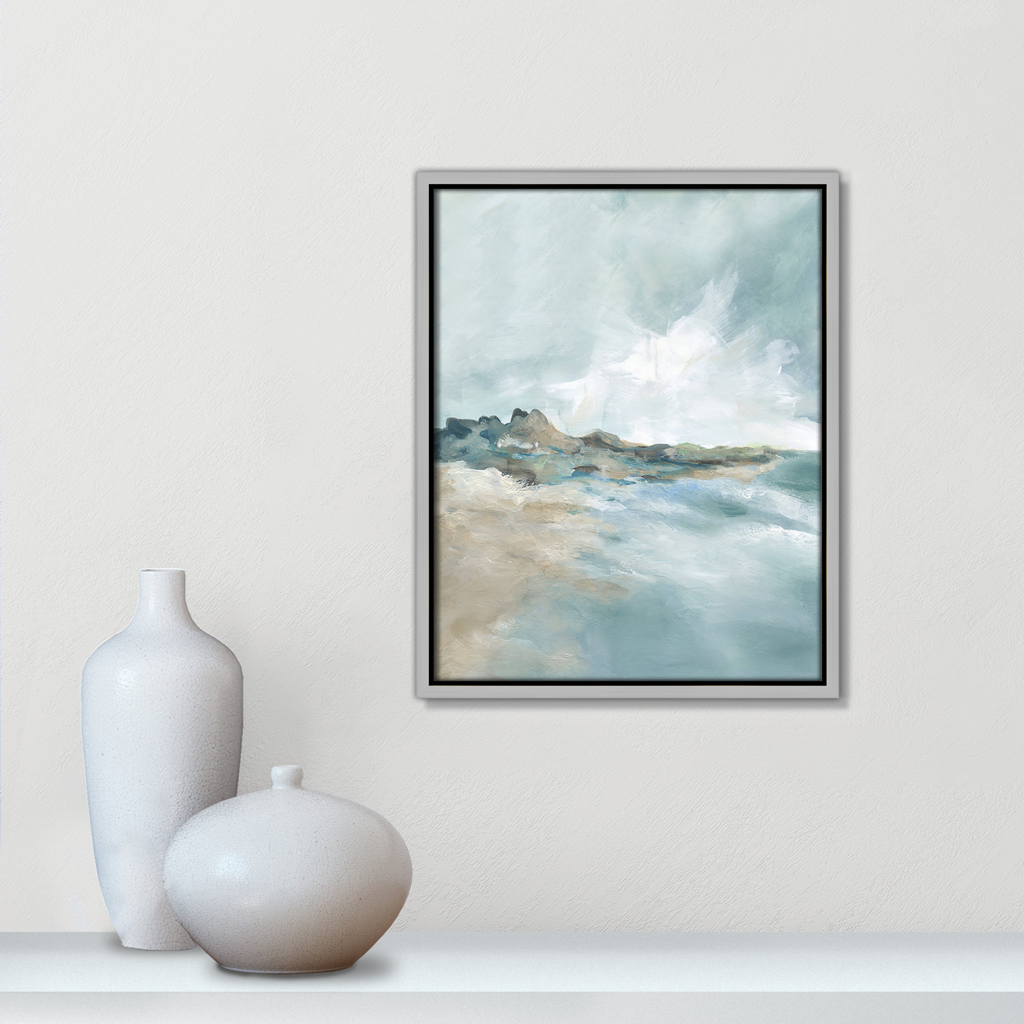 Sandpoint Print by Carol Robinson, 15.5" H x 12.5" W, Silver