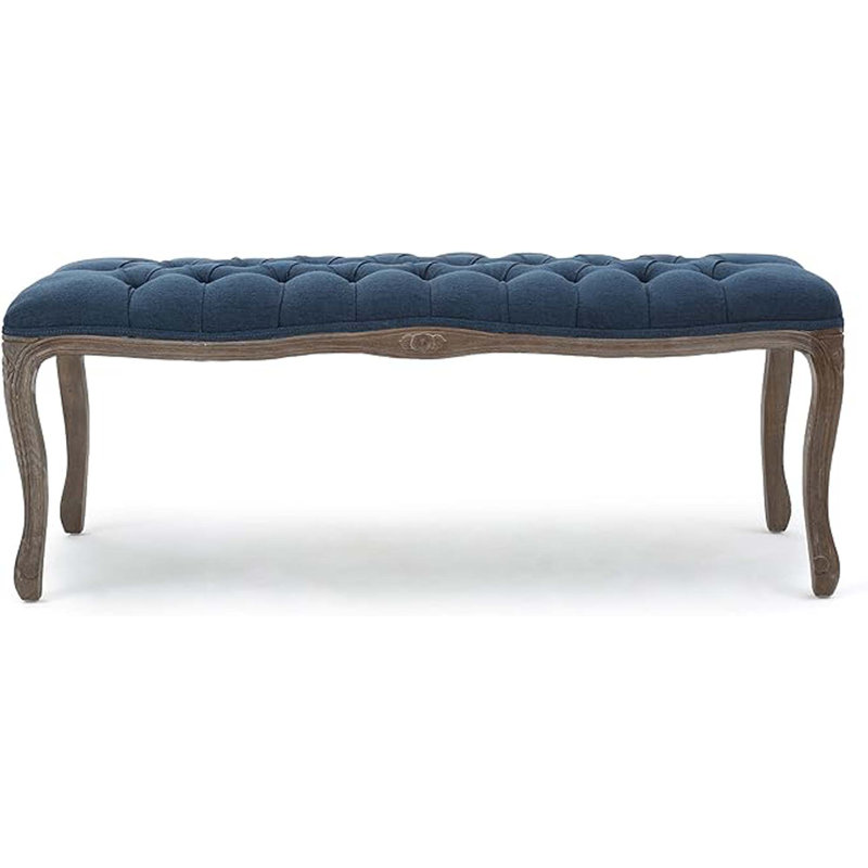 Banc rembourré Modern Minimalist, Marine