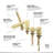 Single Handle Deck Mounted Roman Tub Faucet-80972440