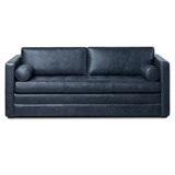 Bismarck 82'' Full-Grain Genuine Italian Leather Sleeper Sofa