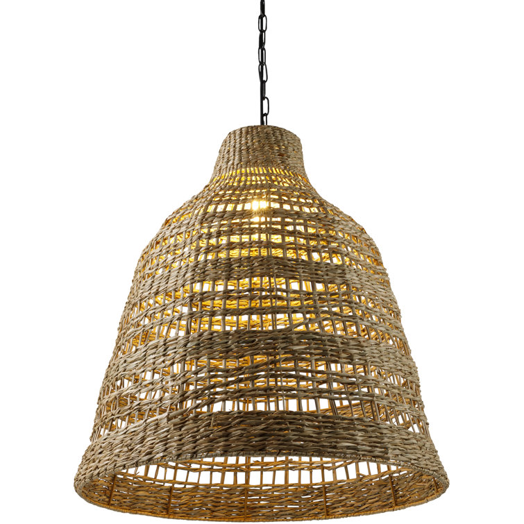 Mccoy Single Light Rattan Plug-in Pendant