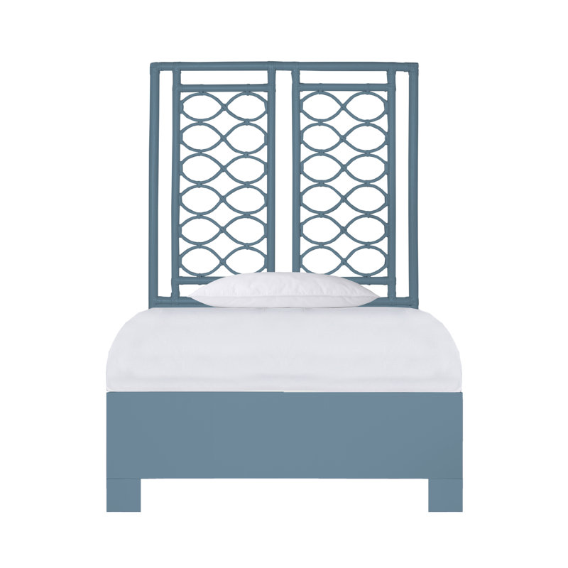 Infinity Low Profile Platform Bed, Navy, Twin