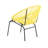 Oudoor Wicker Chair, Yellow, Set Of 2-78699066