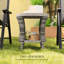 Table d'appoint, table basse d'extérieur en osier-1871614138
