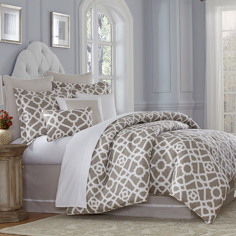 Harper Comforter Set - Natural, Queen Comforter + 8 Additional Pieces
