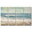 «Beach Memories» par Norman Wyatt Jr., reproduction d'art sur toile tendue 4 pièces