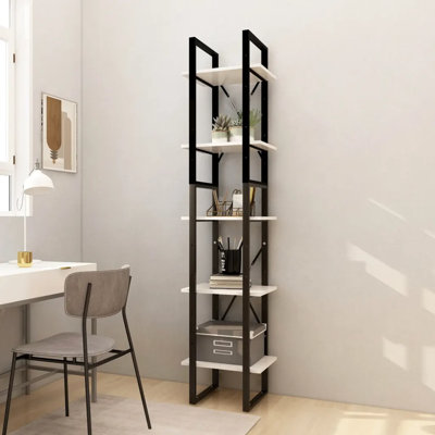 Hars 175cm H Metal Etagere Bookcase