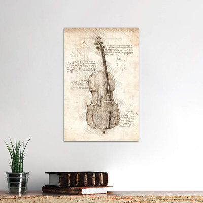 Cello by Cornel Vlad - Wrapped Canvas Print