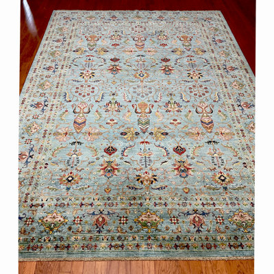 Tapis rectangulaire en laine 8 pi 7 po x 12 pi 1 po