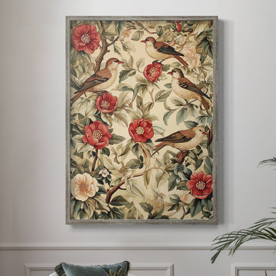 WM MORRIS Series CLII Framed Print - Solid Wood