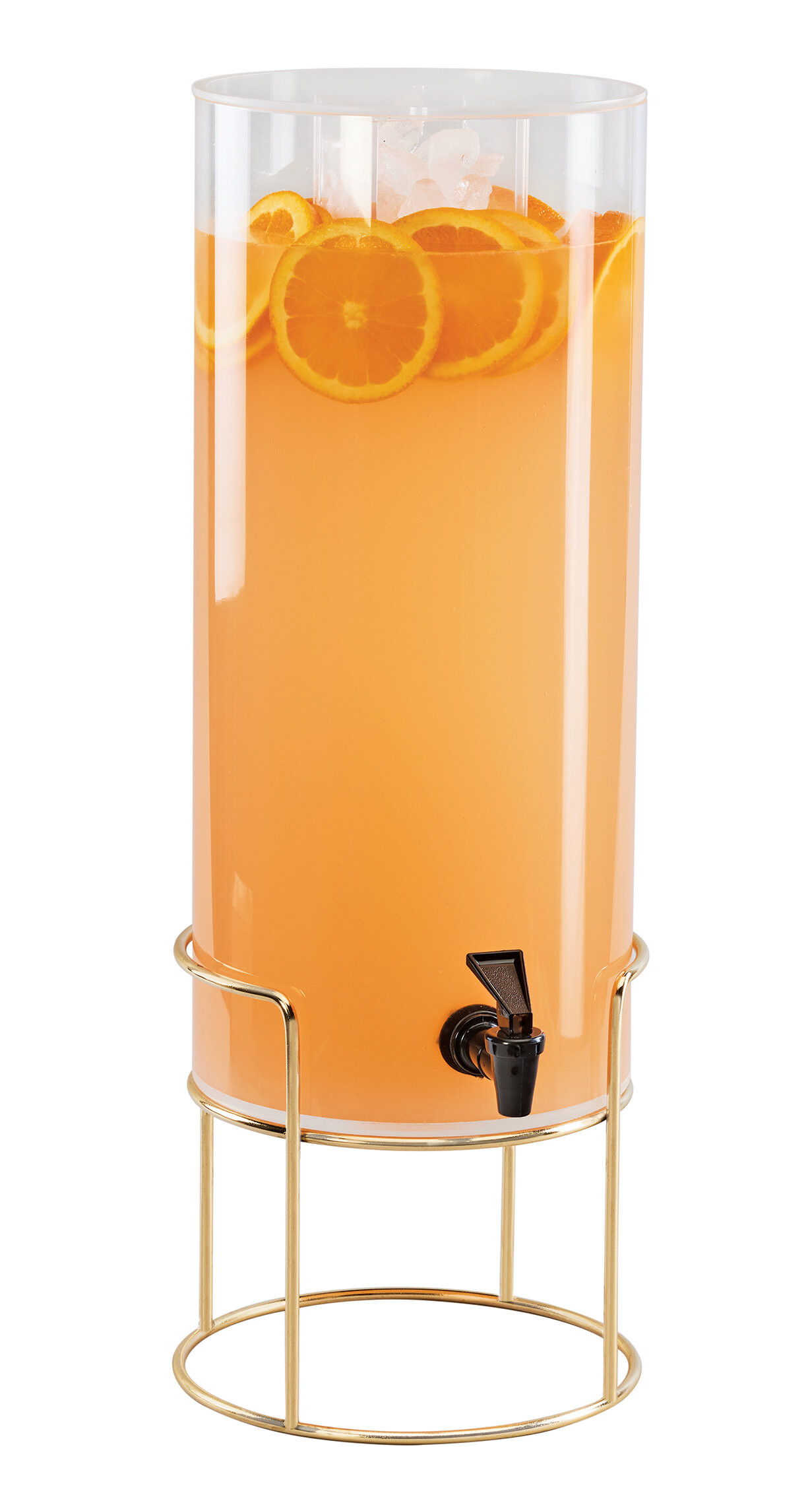 Service Ideas Round Plastic 384 Oz. Beverage Dispenser