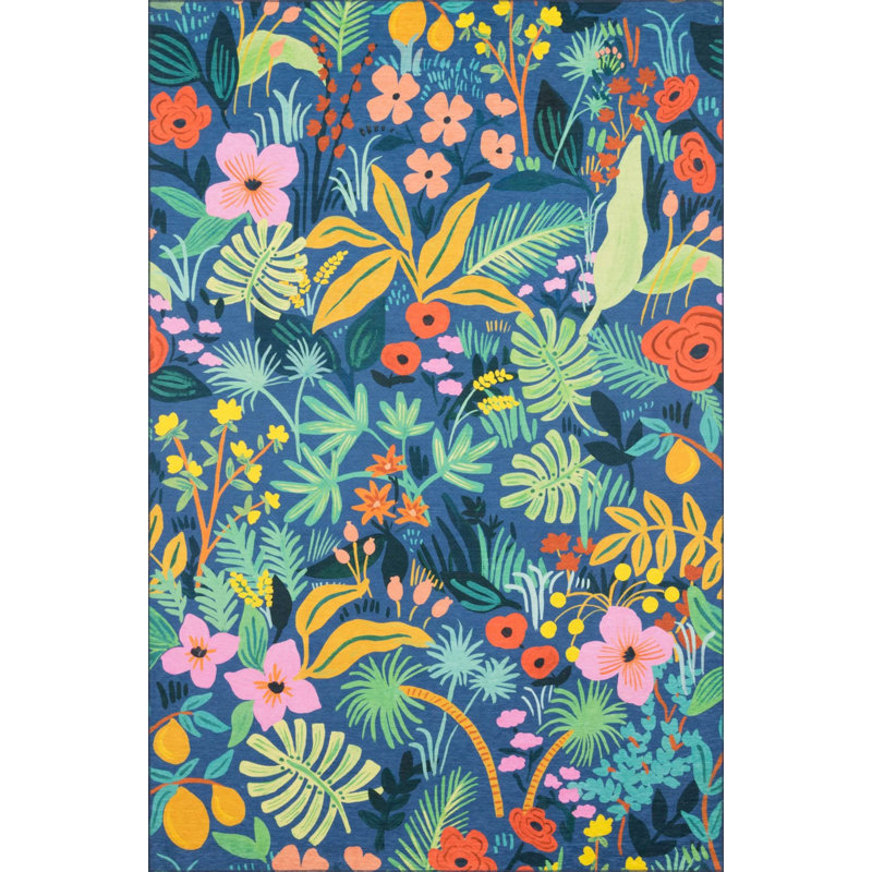 Tapis intérieur / extérieur Allyiah, Rectangle 3 pi 11 po x 6 pi 7 po