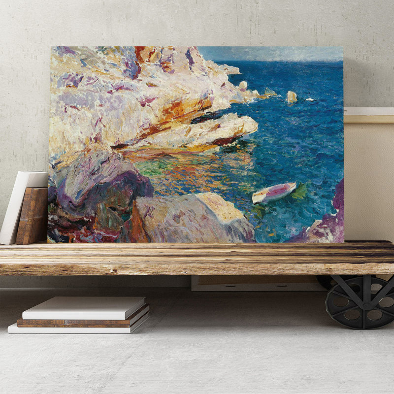 Sea Cliffs by Joaquin Sorolla Y Bastida - Wrapped Canvas, 70cm H x 100cm W