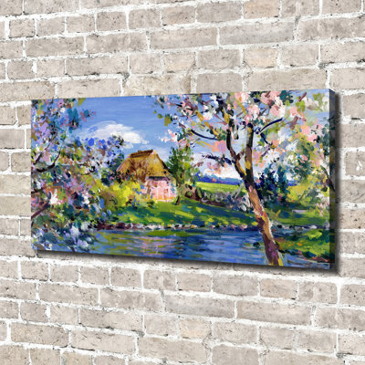 Spring Landscape - Wrapped Canvas Print