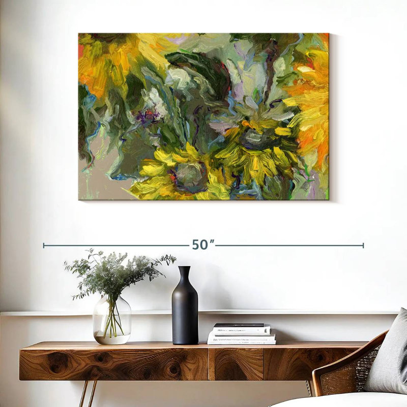 Harnek tournesols grunge, H 26 po x l 39 po