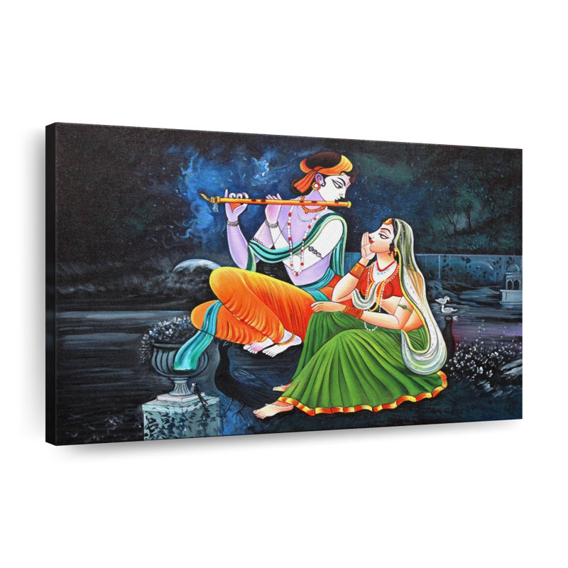 Radha Krishna, H 26 po x l 39 po x P 1,25 po
