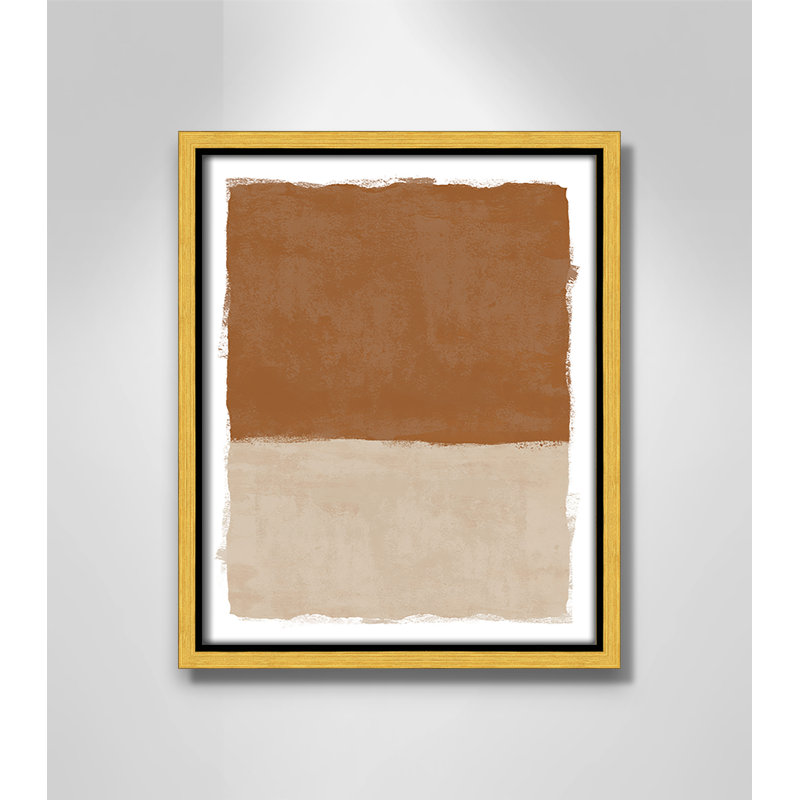 «Carmel Crush I Print» par Natalie Carpentieri, L 9,5 po x H 11,5 po, Flotteur doré