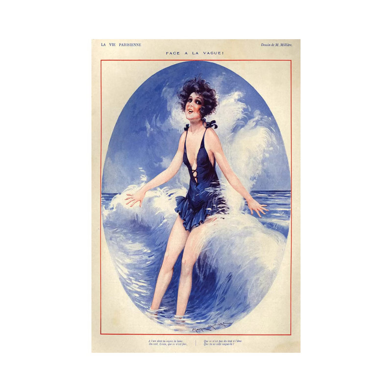 1926 La Vie Parisienne Magazine Plate by The Advertising Archives - Gallery-Wrapped Canvas Giclée on Canvas, Canvas