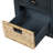 Fluker Rustic Storage Bench with 3 Drawers and 3 Rattan Baskets, Shoe Bench for Living Room, Entryway-1280387712