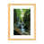 Toile avec cadre en bois beige