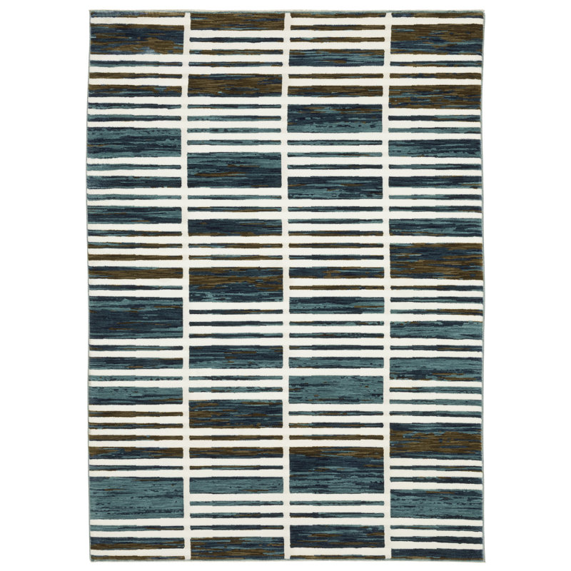 Arantza Striped Indoor Rug, Rectangle 7'10" x 10'10"