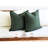 Dark Green 100% Linen Cover -99028976