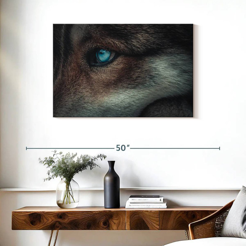Loup aux yeux bleus