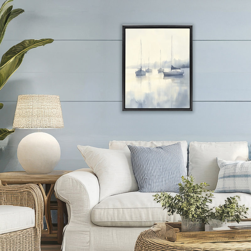 Cadre flottant Subtile Tides Of Freedom, design par Novae, H 21 po x l 17 po, Cadre flottant noir de jais