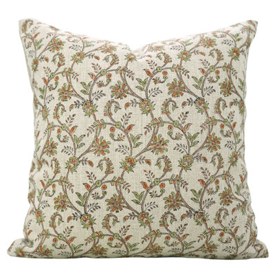 Fabdivine Block Print Pillow Cover, Spring Summer, home decor (varanasi)