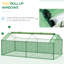 Mini serre d'extérieur avec couvercle en PE de 130 g / m² pour les tomates en croissance - taille 71 po x 36 po 28 po, fenêtres à fermeture à glissière, structure en acier, serre chaude pour plantes de fruits portatives, housse, fenêtres à deux niveaux