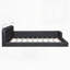 Lit plateforme tapissier avec 2 lampes de lecture-133924948