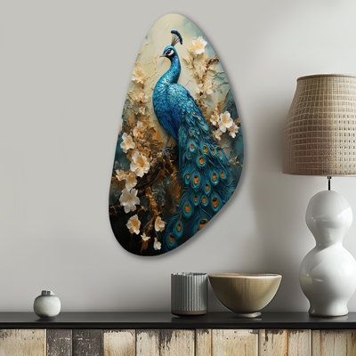 Décoration murale irrégulière en forme de paon Thamim - Peacock