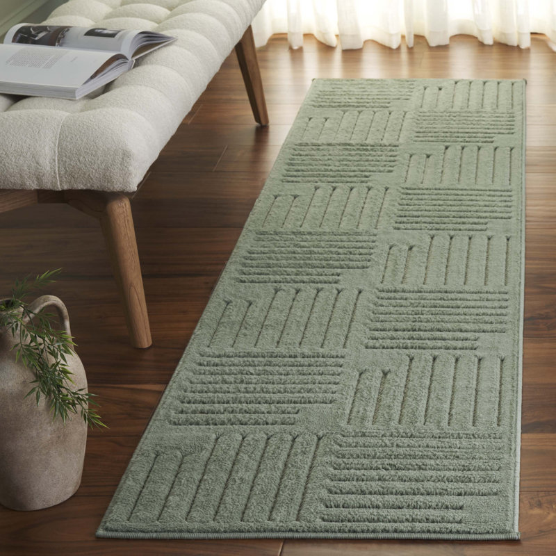 Alis Geometric Area Rug, Runner 66 X 244cm